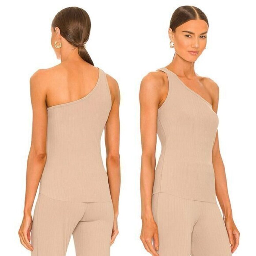 Rag & Bone Zoe Asymmetric Tank in Tan Beige
